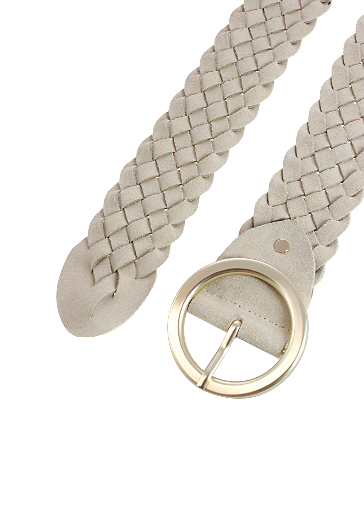 Waist braid belt cream