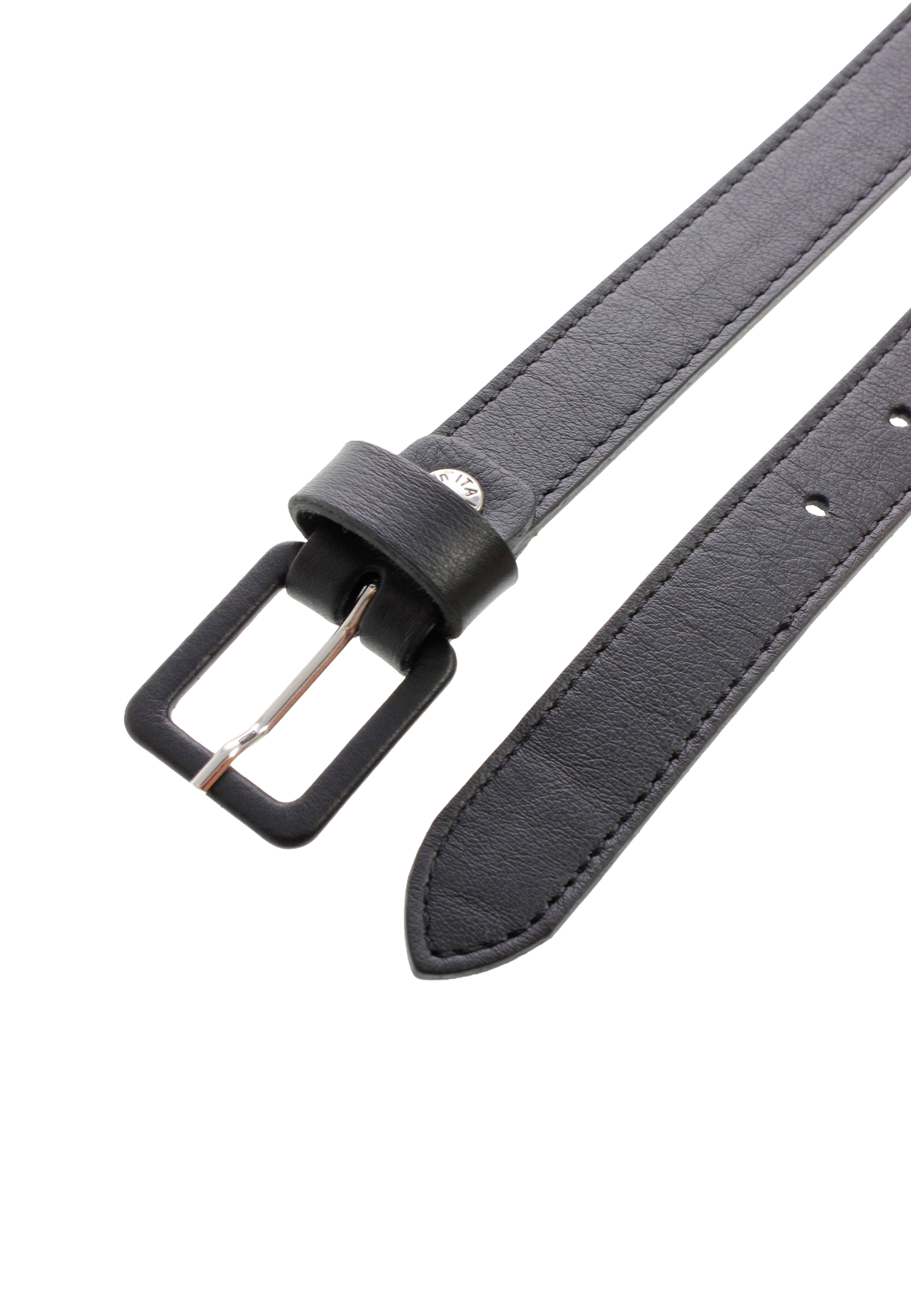 Women's belt / narrow / black